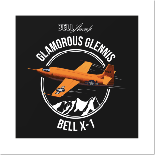 Bell X-1 Supersonic Aircraft Sound Barrier Anniversary Shirt Rocket Posters and Art